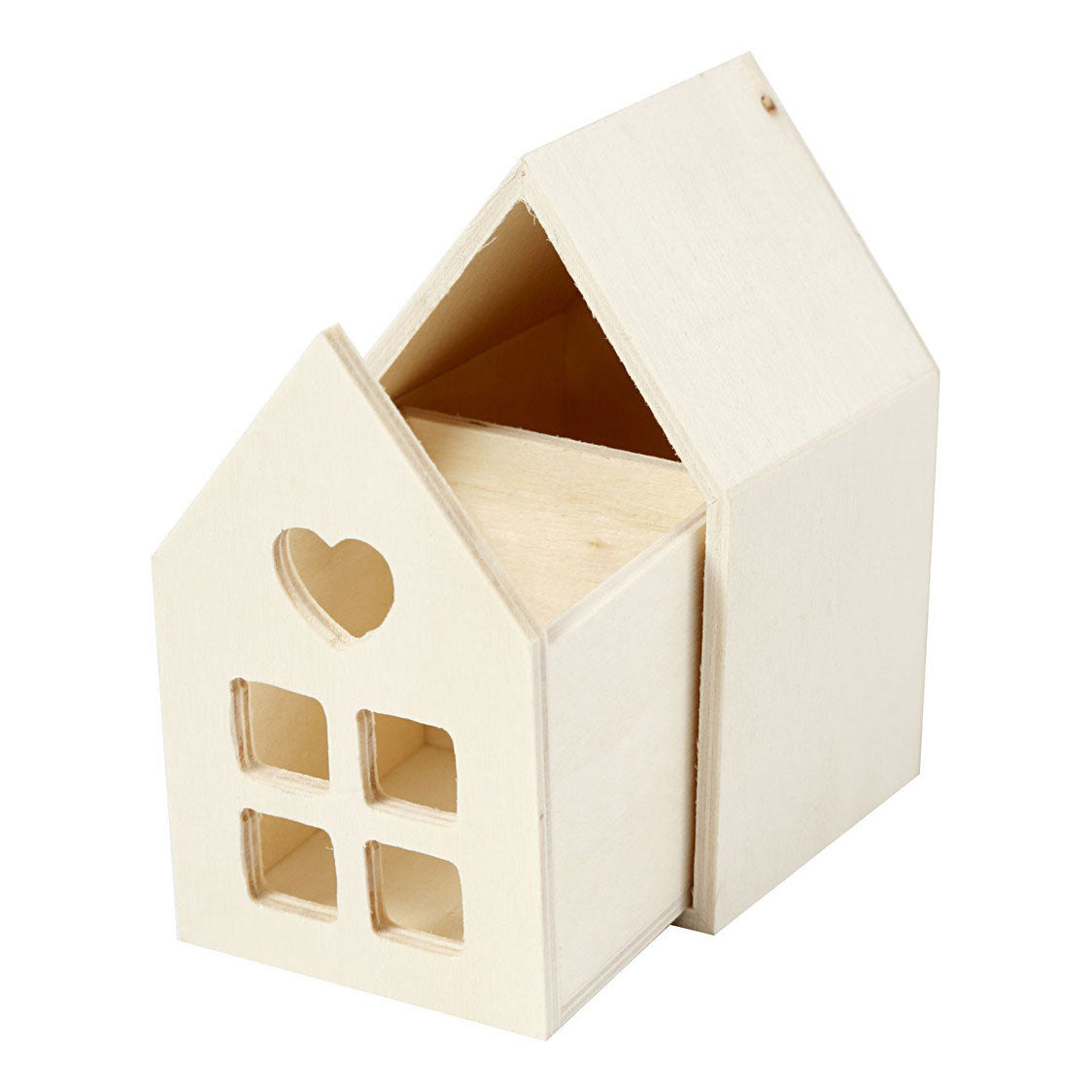 Creativ Company Holzhaus mit Schublade, 10,8 cm