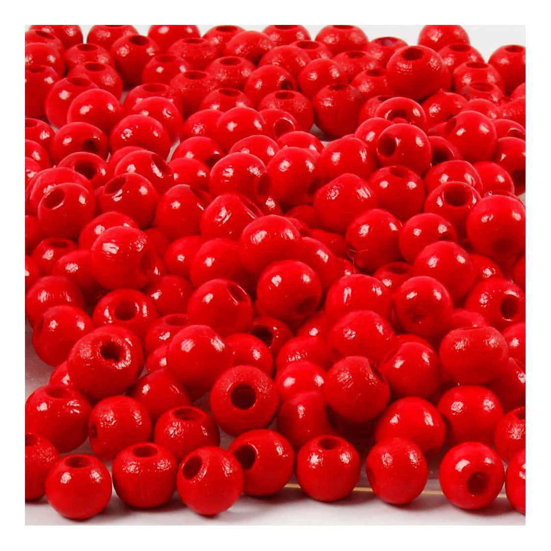 Creativ Company Wooden Beads Red, 150 °.