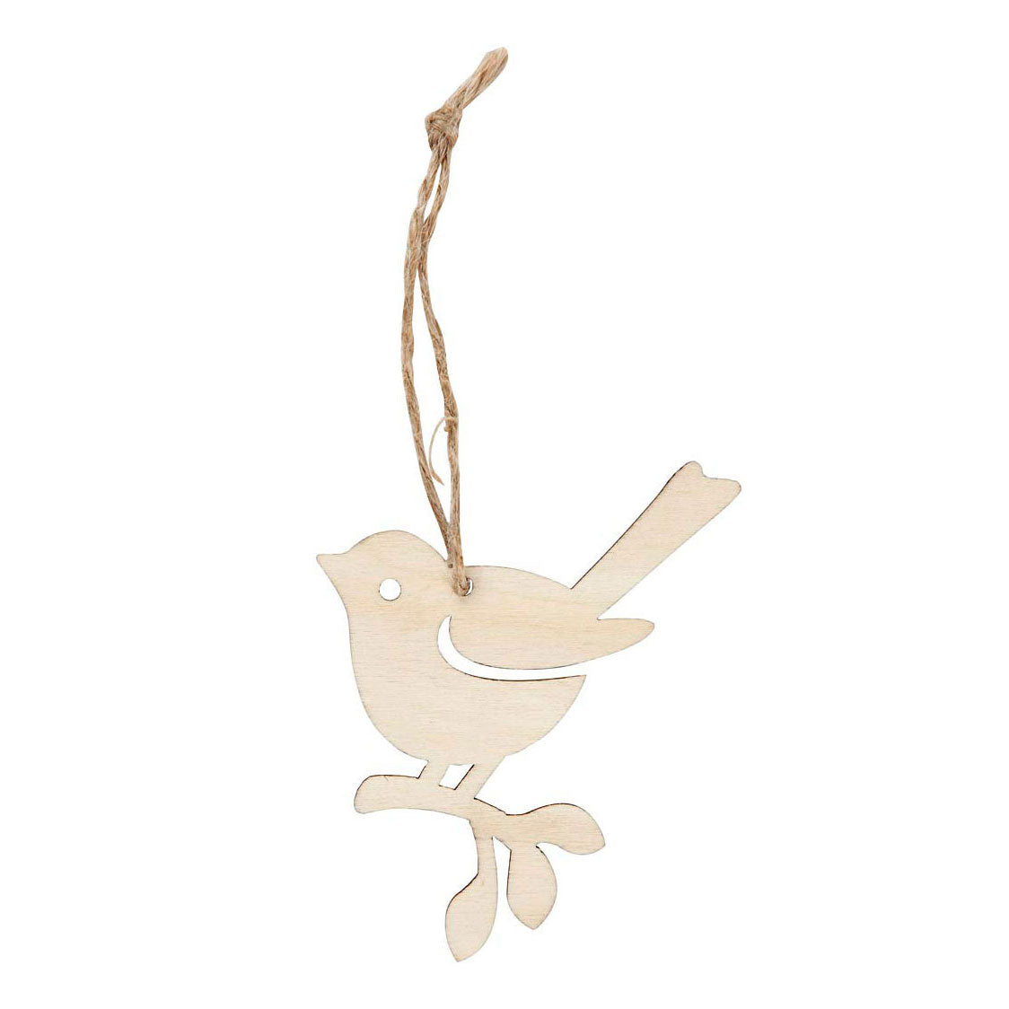 Creativ Company Wooden Pendant Vogel, Sæt på 5