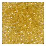 Creativ Company Facet Beads Yellow, 45th.