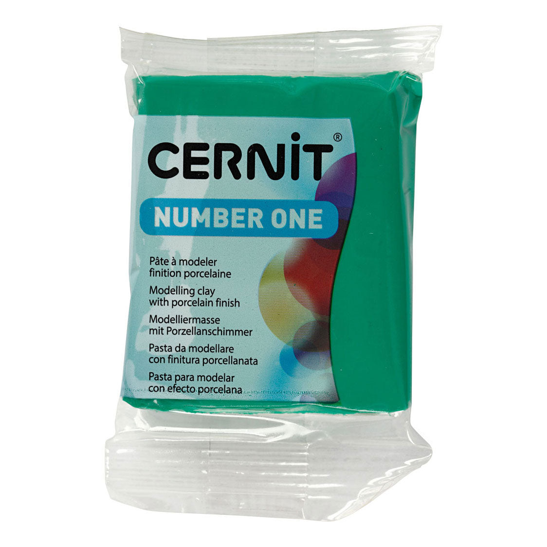 Creativ company Cernit modelling clay green, 56 gram