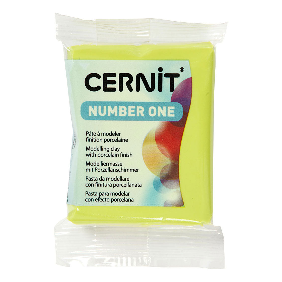 Creativ company cernit modeling clay lime green, 56 grams