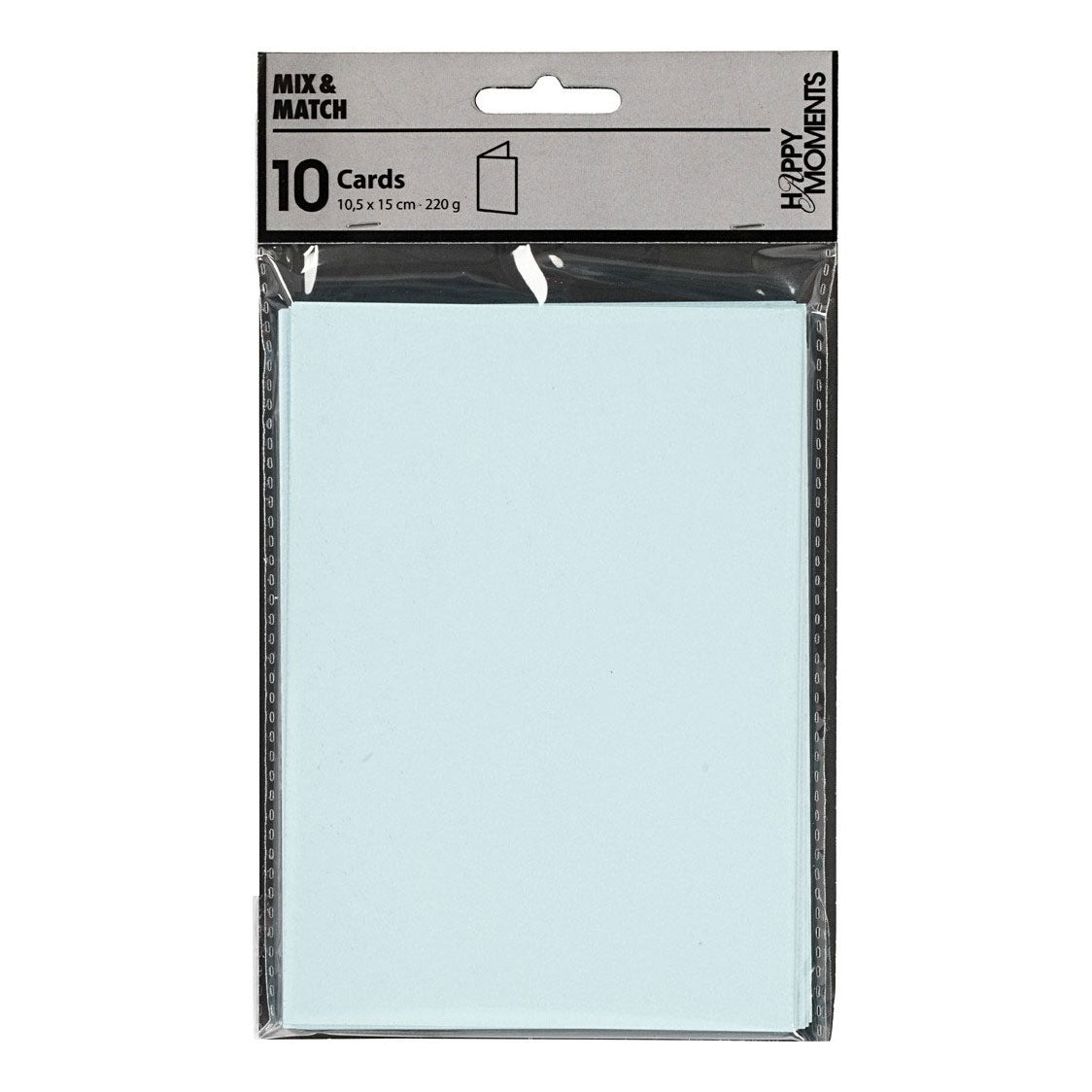 Creativ Company cards light blue 10.5x15cm, 10st.