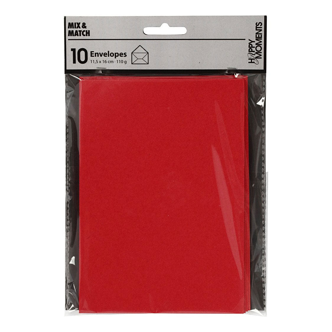 Creativ Company Envelope Red, 11.5x15cm, 10st.