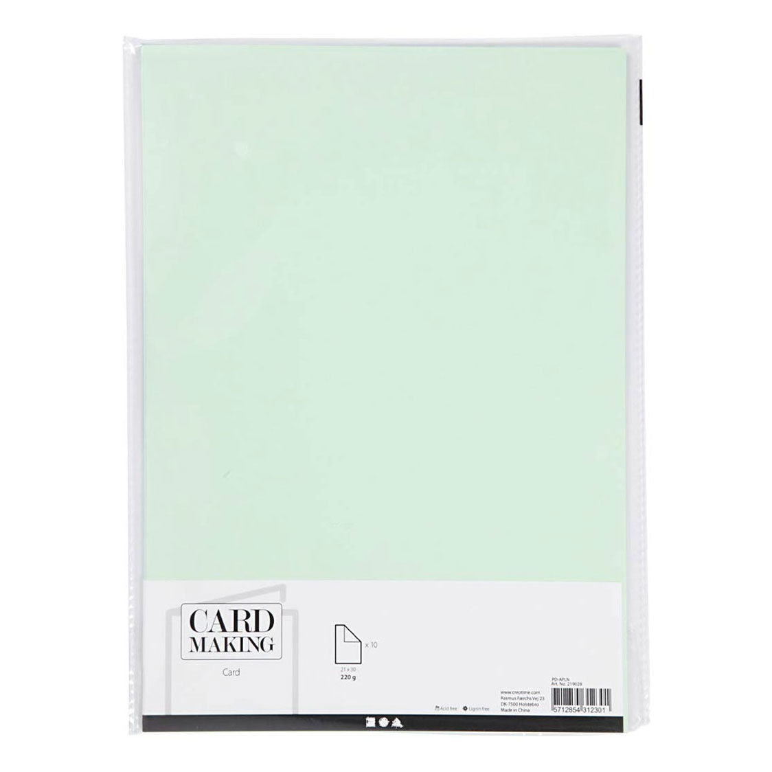 Creativ Company Cardboard Light Green A4 220G, 10 ..