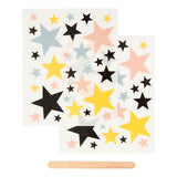 Creativ Company Rub-On Stickers Stars, 2 sheets