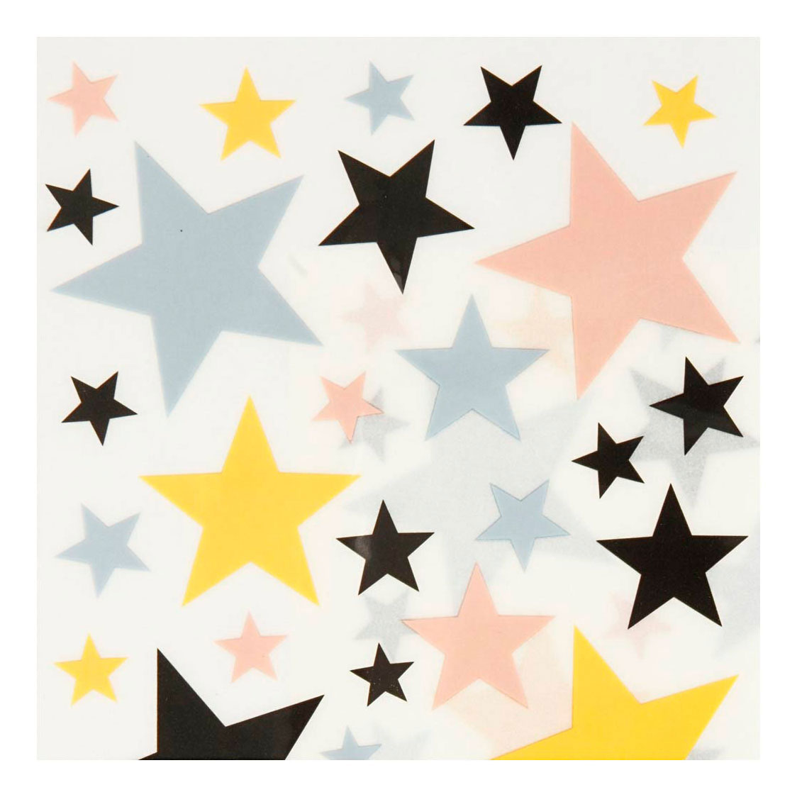 Creativ Company Rub-On Stickers Stars, 2 sheets