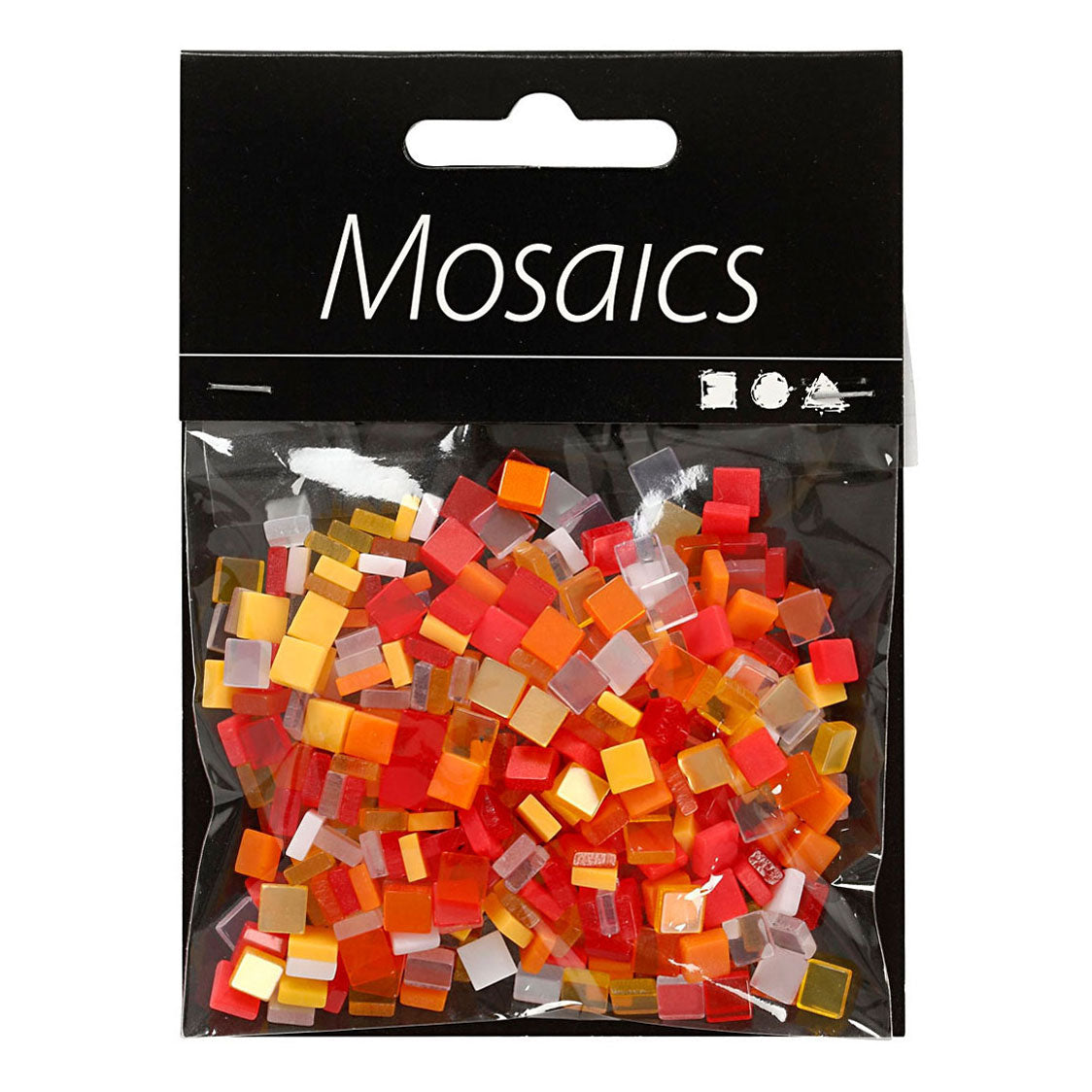 Creativ Company Mini Mosaic Red Orange 5x5mm, 25 grams