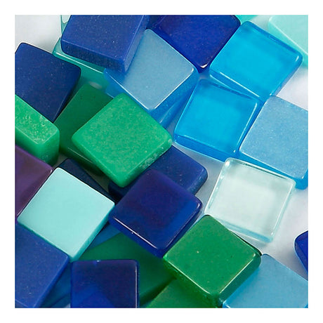 Creativ company mini mosaic blue green 5x5mm, 25 grams
