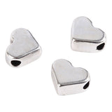 Creative Company space beads silver-plated, 3 pcs.
