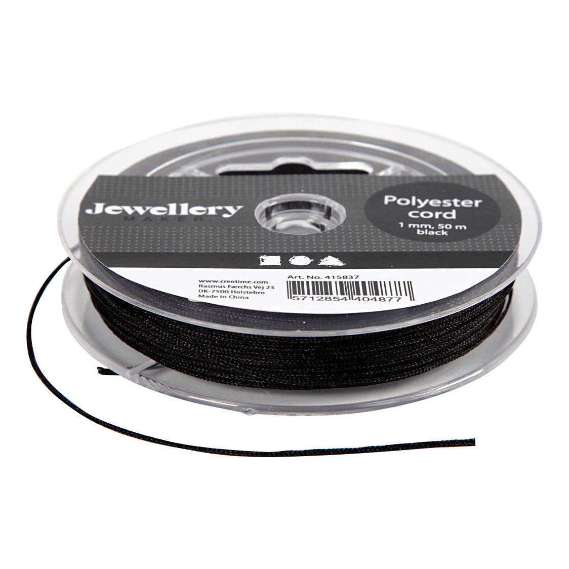 Kreativunternehmen https: www.cchobby.nl polyester-cord-thickness-1-mm-black-50-m-1-roll