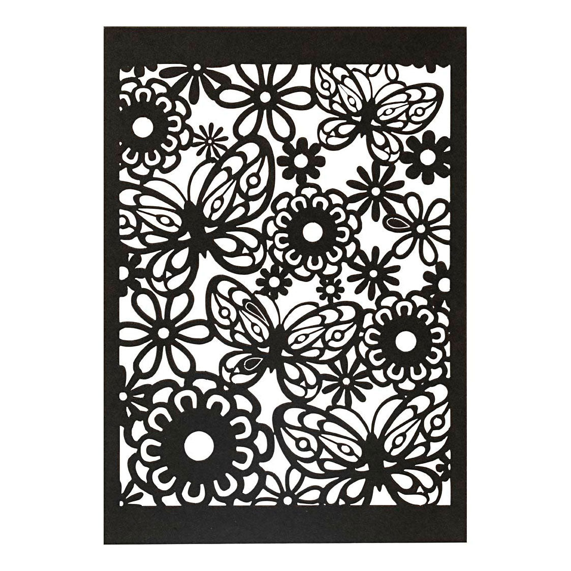 Creativ company patterned cardboard, sheet 10.5x15 cm, 200 gr, black, 10 pieces 1 box
