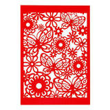Creativ company patterned cardboard, sheet 10.5x15 cm, 200 gr, red, 10 pieces 1 box