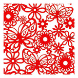 Creativ company patterned cardboard, sheet 10.5x15 cm, 200 gr, red, 10 pieces 1 box