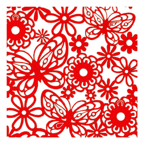 Creativ company patterned cardboard red, 10 pcs.