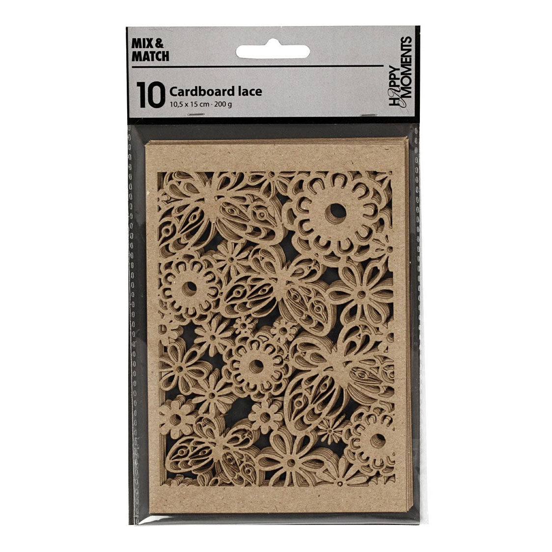 Creativ Company Pattern Carton Naturel, 10st.