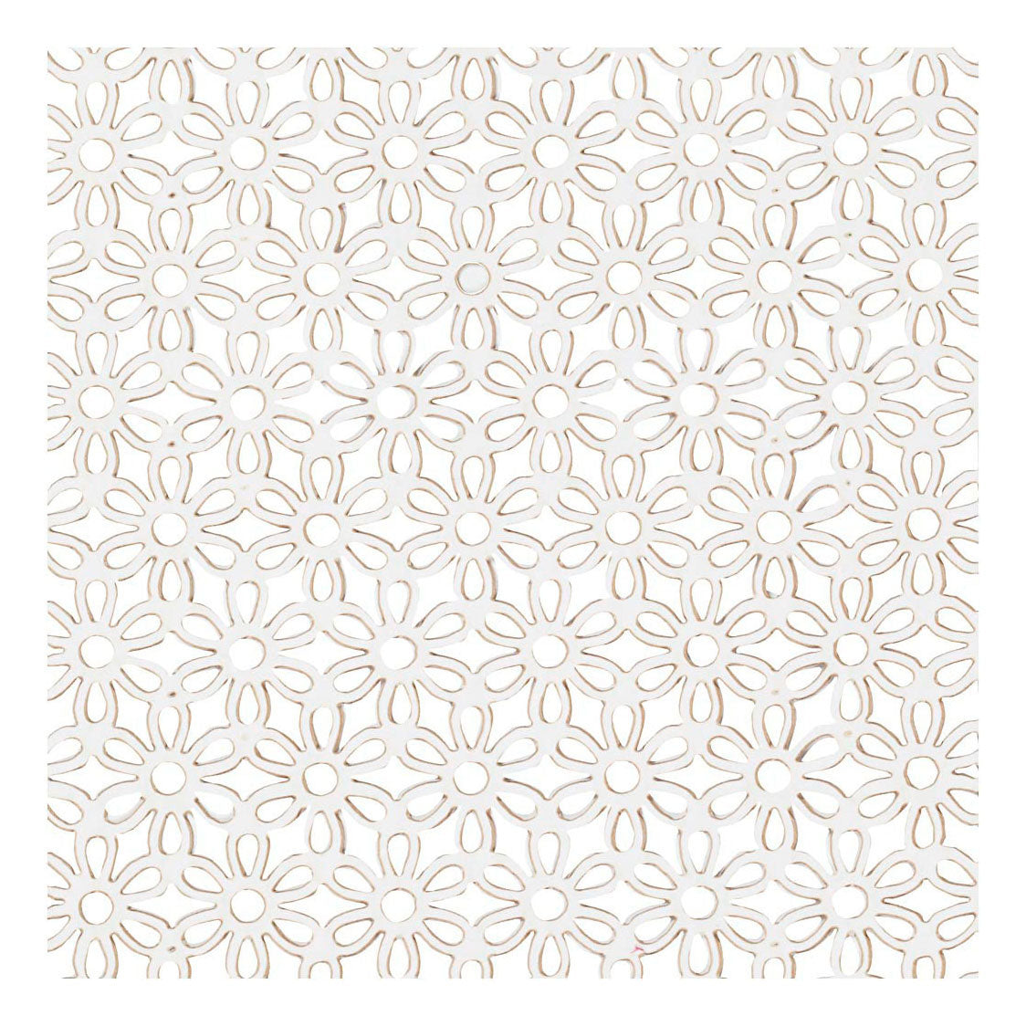 Crétiv Company Pattern Carton Flower Blanc, 10e.