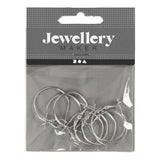 Creativ Company earrings silvered, 8st.