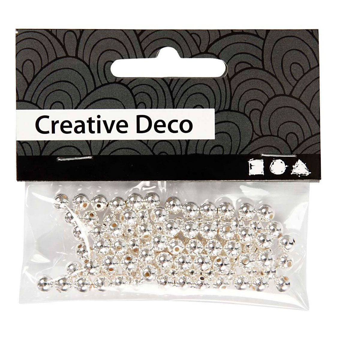 Creativ Company Beads Silver, 100.