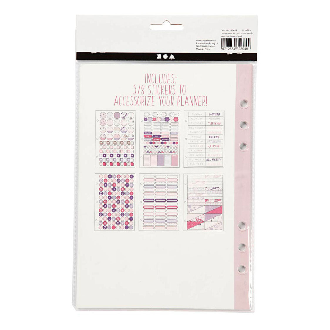 Creativ Company StickerBoek Bloemen A5 para Planner, 578.