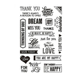 Creativ Company Silicone Stamps English Text. 1 list