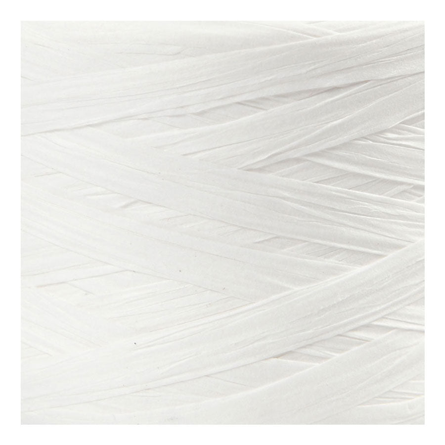 Creativ Company Paper Raffia Garn White, 100m