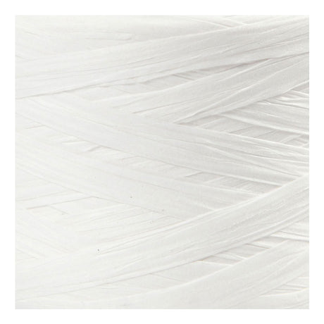 Creativ Company Paper Raffia Garn White, 100m