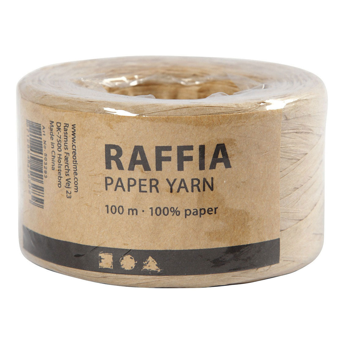 Createiv Company Paper Raffia Yarn Sand Color, 100m