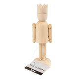 Creativ céges fa figura koronával, 13cm