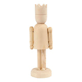 Creativ céges fa figura koronával, 13cm