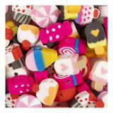 Creativ company figure beads, sweets, d 10 mm, hole size 1.5 mm, approx. 60 pieces, 60 pieces 1 box