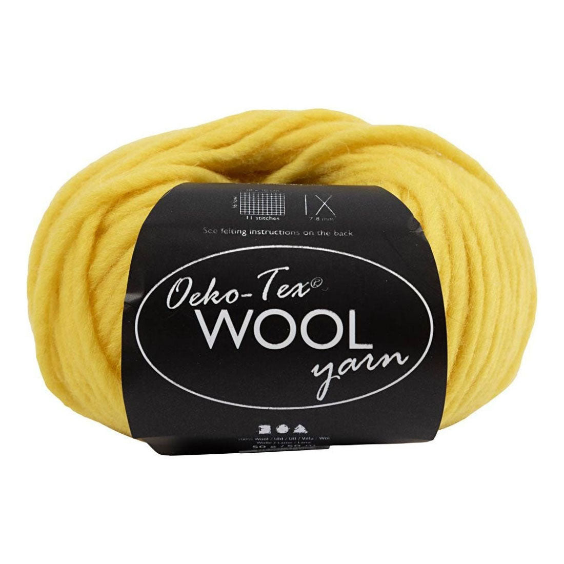 Creativ Company Wool Yarn Amarillo, 50m