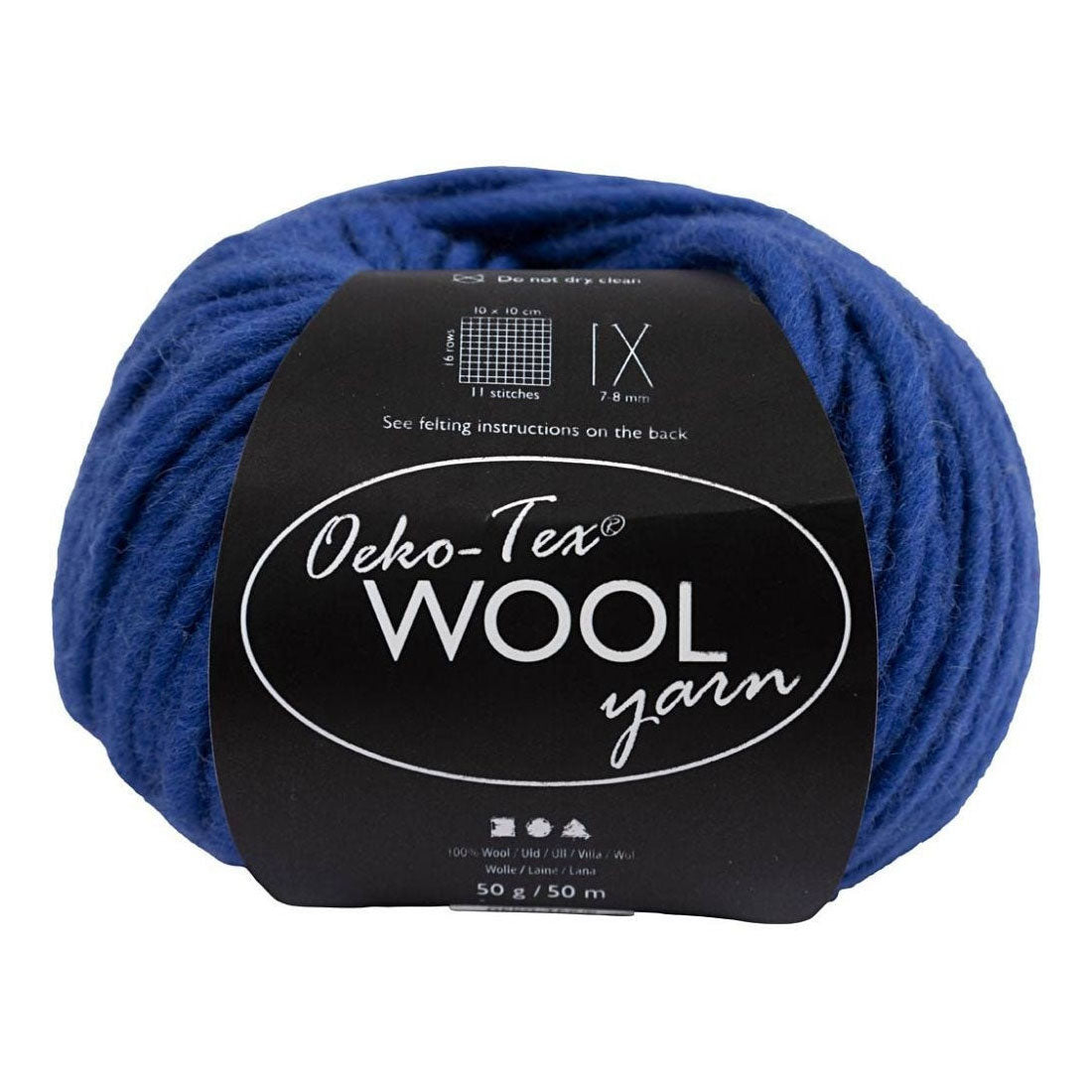 Creativ company wool yarn blue, 50m