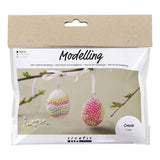 Creativ Company mini hobby set egg modelling with beads, 2 pc.