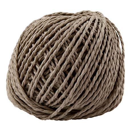 Creativ Company paper yarn light brown, 40m