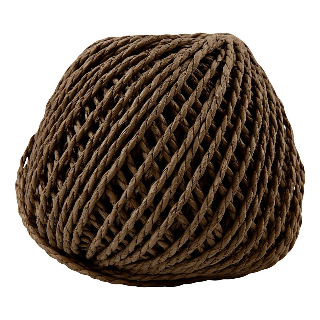 Creativ Company Paper Yarn temno rjava, 40m