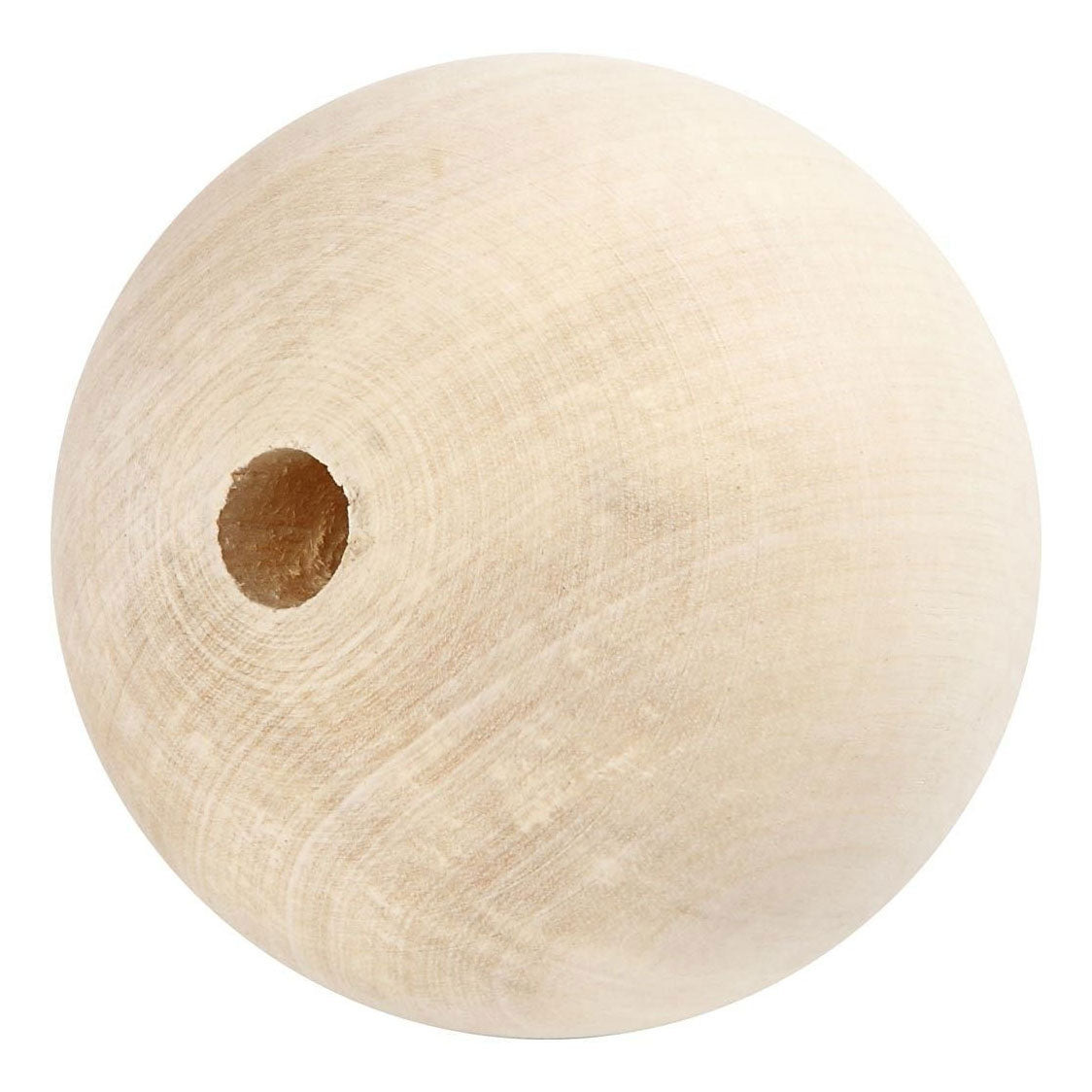 Creativ company wooden bead 80 mm hole size 12mm