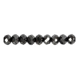 Creativ Company Facet Beads Metallic Black, 100th.