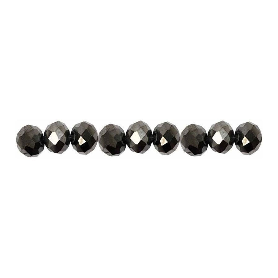 Creativ Company Facet Beads Metallic Black, 100th.