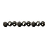 Creativ Company Facet Beads Metallic Black, 100th.