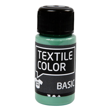 Creativ Company Textile Color Semi -Covering Textile Paint - Zeegroen, 50ml