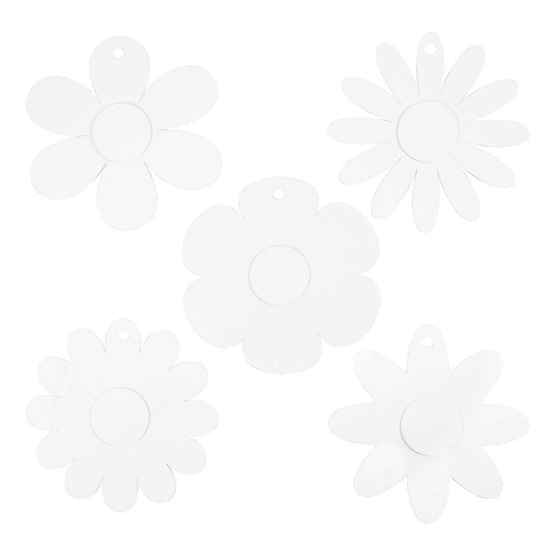 Creativ Company Flowers White, 5x 3st.