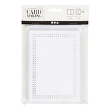 Creativ Company cards to embroider white, set of 6