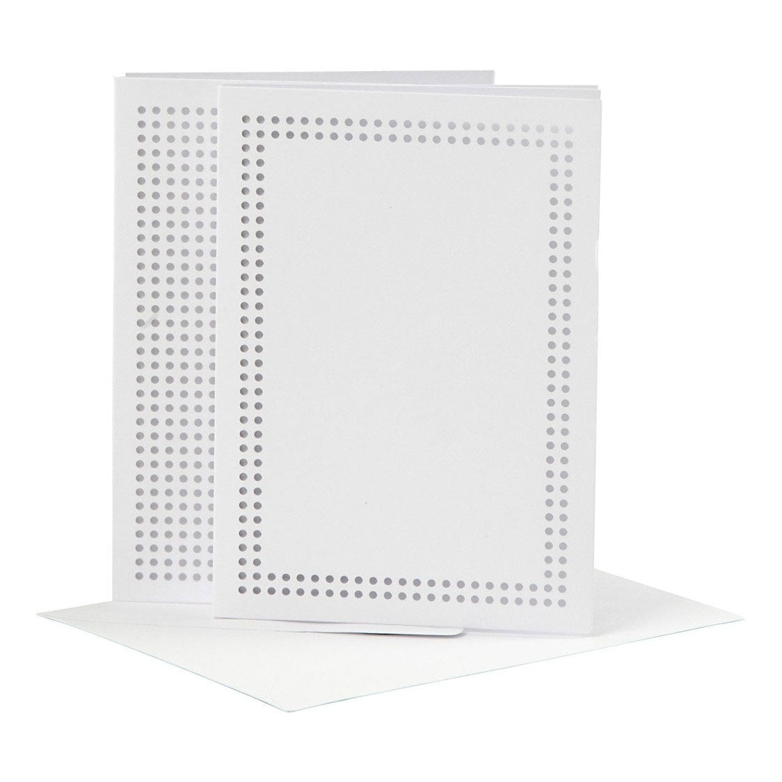 Creativ Company cards to embroider white, set of 6