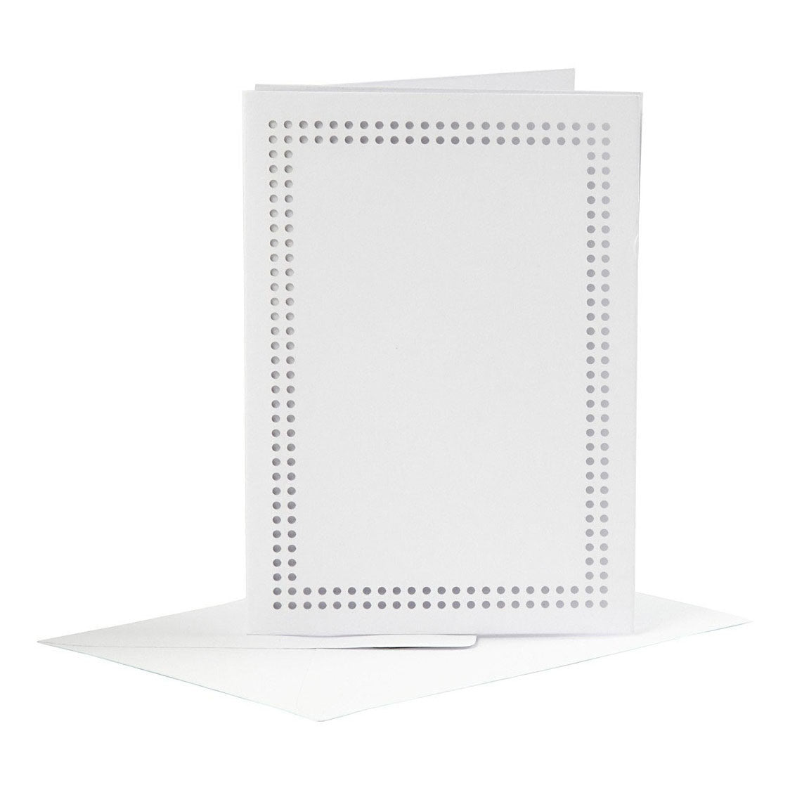 Creativ Company cards to embroider white, set of 6