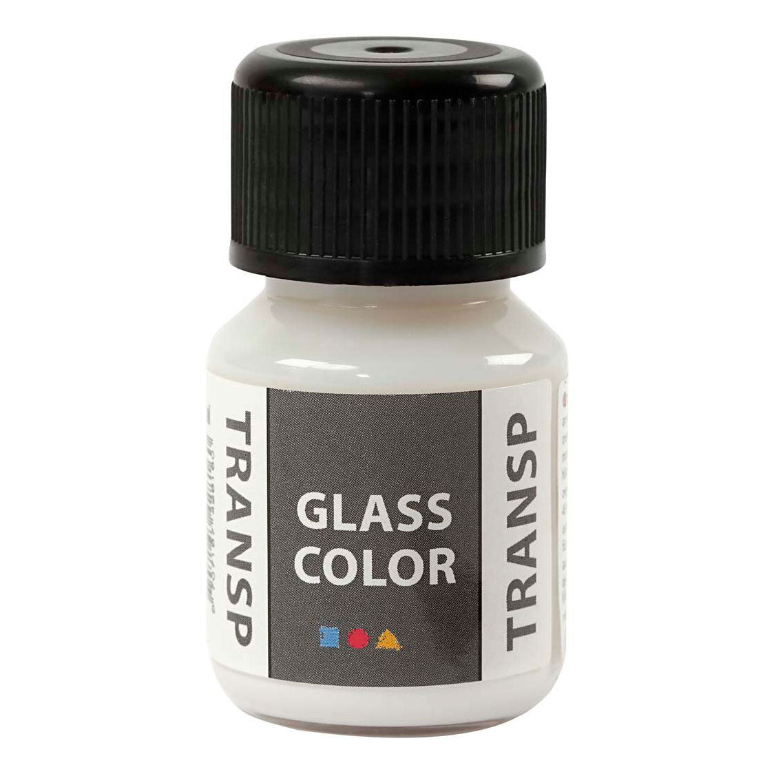 Creative Company Glass Color Transparent Paint White, 30 ml