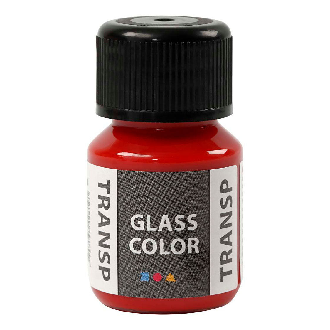 Creativ Company Verre Couleur transparente peinture rouge, 30 ml