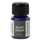 Creativ Company Glass Color Transparent Paint Briant Blue, 30 ml