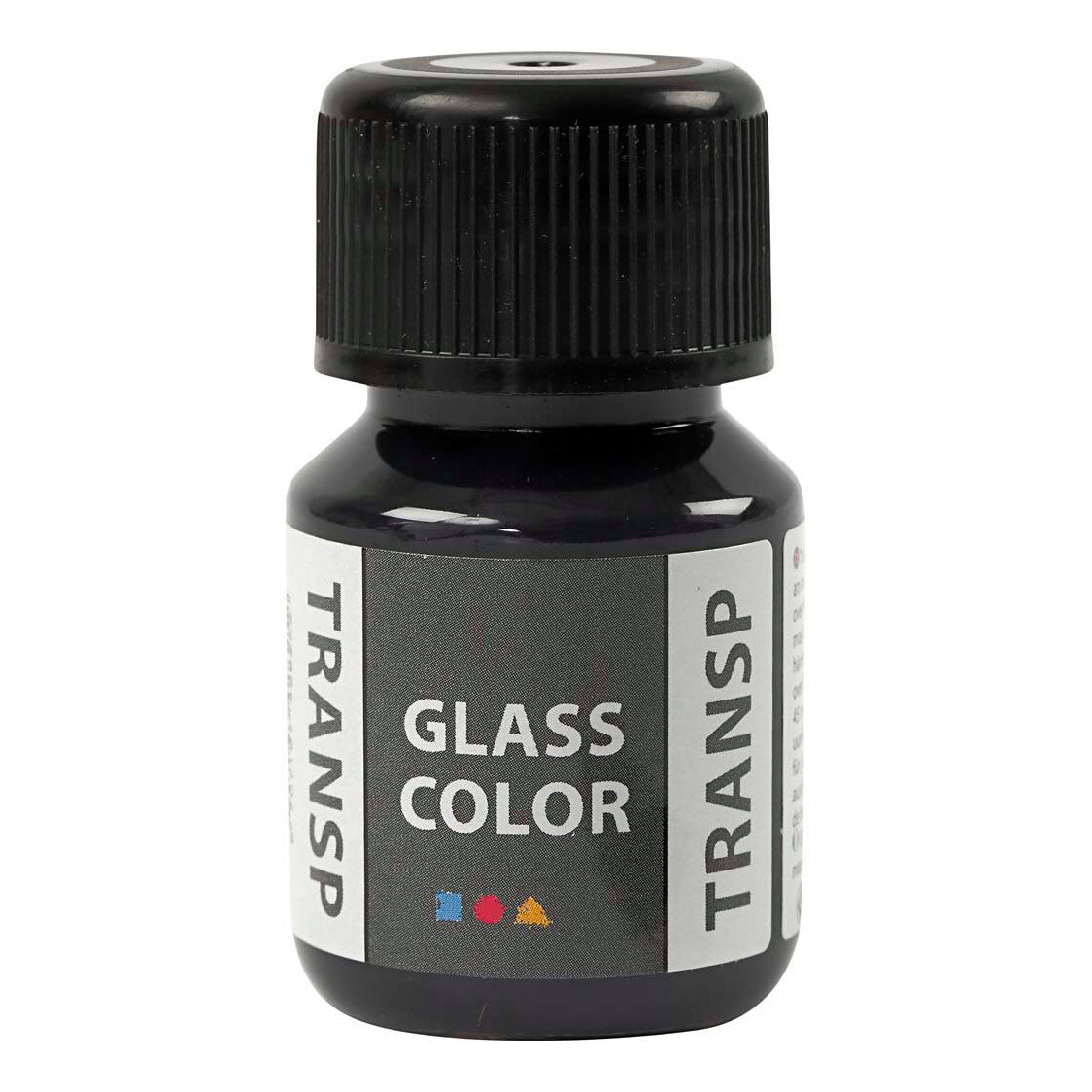 Creativ Company glass farge gjennomsiktig maling svart, 30 ml