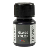 Creativ Company glass farge gjennomsiktig maling svart, 30 ml